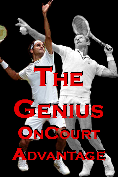 Roger Federer (left) and Rod Laver (right)