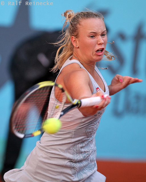 Caroline Wozniacki forehand 